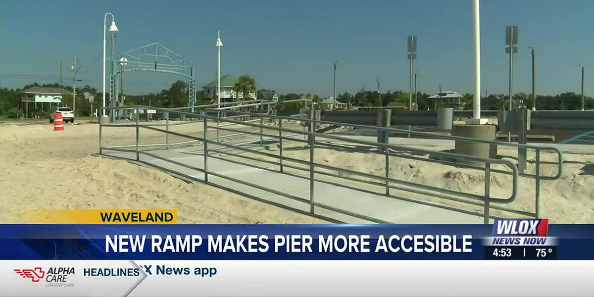 New ramp makes Waveland pier more accessible