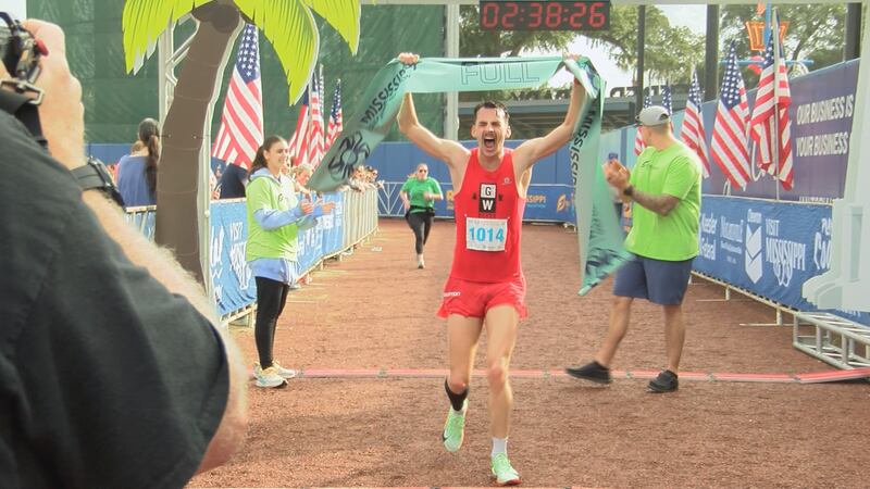 After 26.2 miles, Jake Braam’s victory could be heard all the way back at Henderson Point