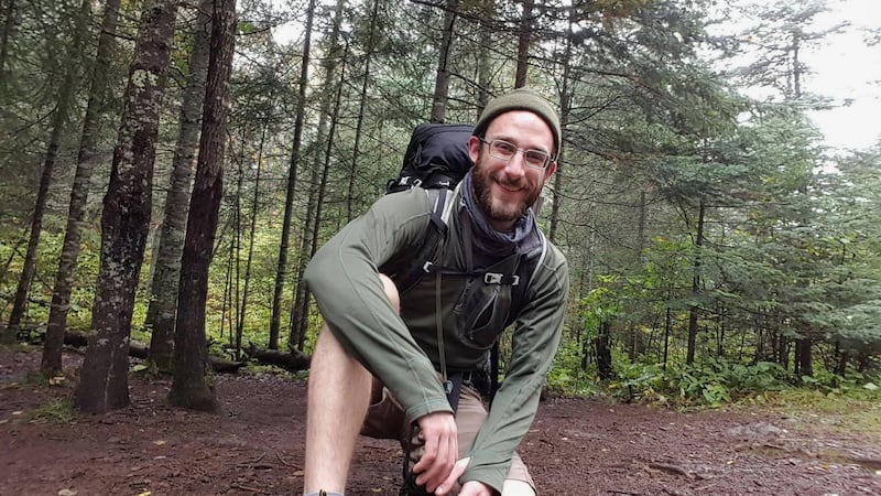 This undated photo provided by Michael Pretti shows Alex J. Pretti, the man who was shot by a...