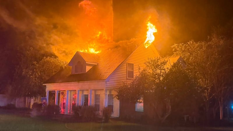 Fire crews respond to a home in the Windance subdivision.