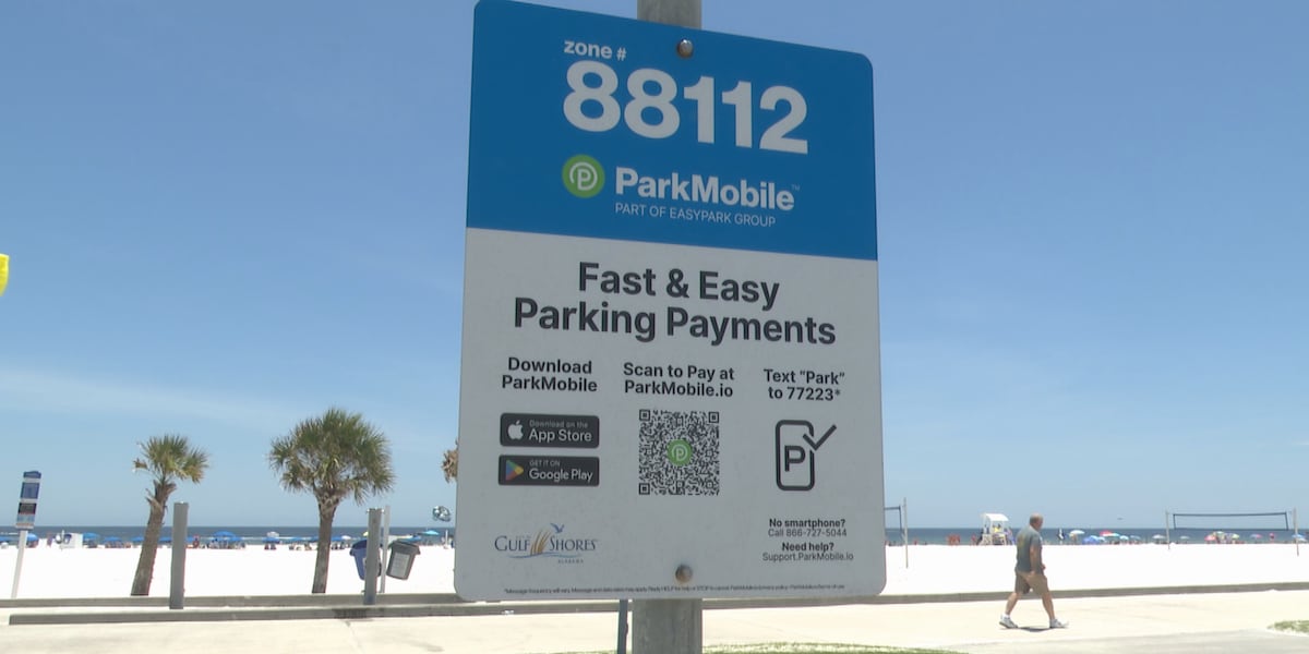 Gulf Shores beach parking fees changing July 1 New hourly rates replace flat fee structure, hundreds of previously free spaces now cost $2 per hour