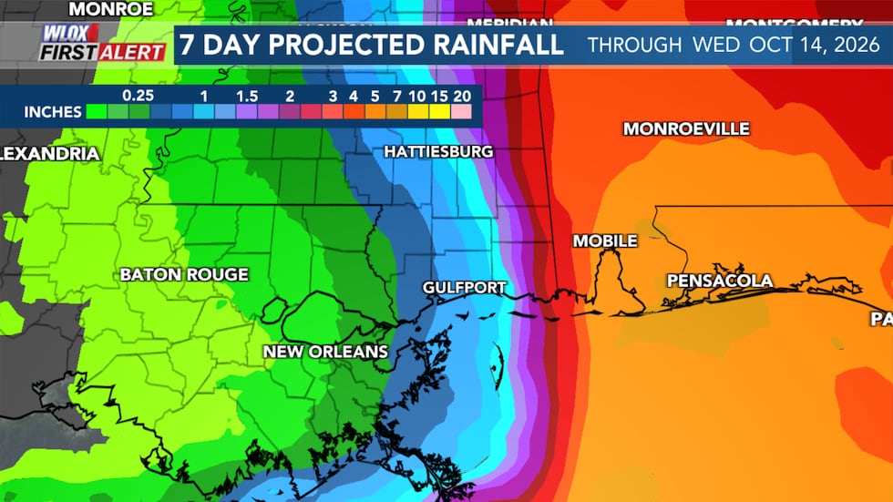 Potential rainfall