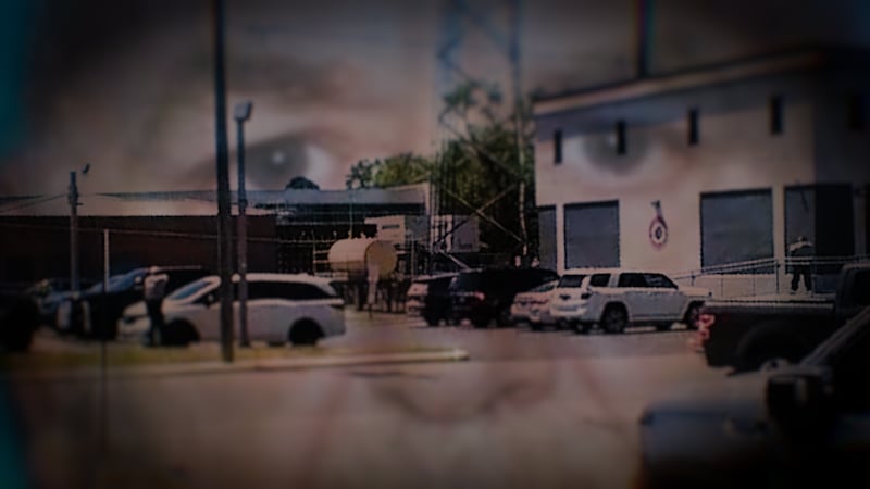 The video was taken by a man outside the courthouse.