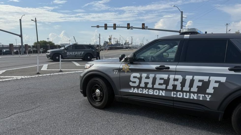Law enforcement is on the scene of a shooting at Ingalls Shipbuilding.