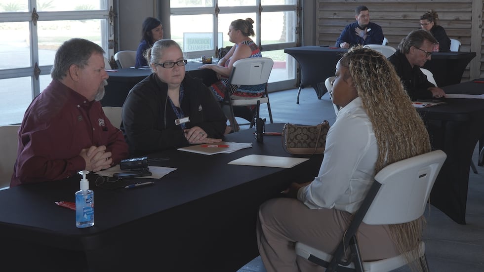 Crowds filled the Silver Slipper Casino Hotel Wednesday for on-the-spot interviews and hiring...