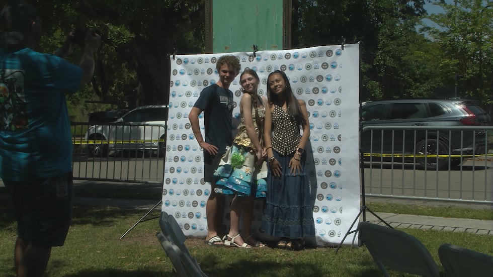 “It’s supposed to kind of represent like the beach and how, you know, ocean wildlife has kind...