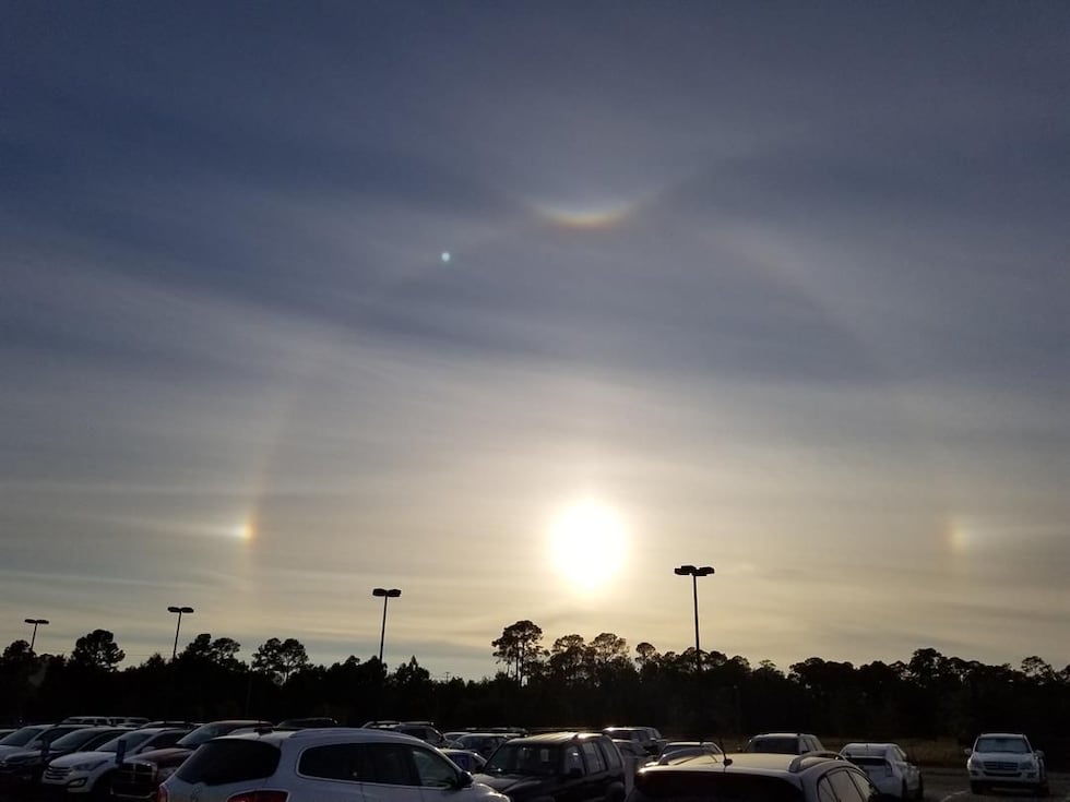 Sundogs Sundogs in the South Mississippi sky