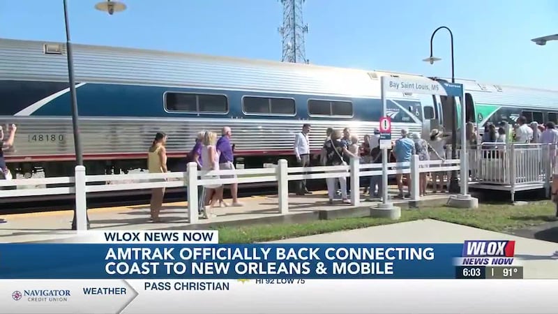Bay St. Louis, Gulfport, Biloxi, and Pascagoula– Amtrak is back, connecting the Coast to New...