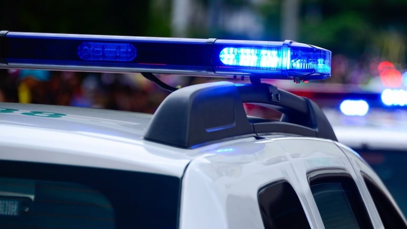 Police car lights