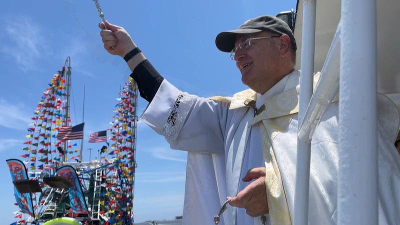 Shrimping families along the Mississippi Gulf Coast gathered for the 97th annual Blessing of...