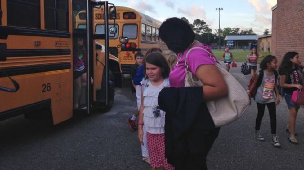 It's not every day that you see the superintendent catching the school bus. This year, Dr....