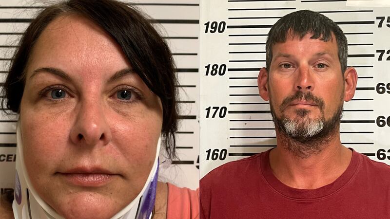 Dixie Tanner Sharp (left) was arrested by GPD Monday on a charge of leaving the scene of an...