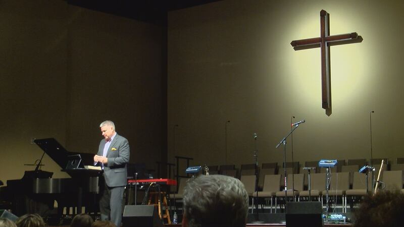 First Baptist Church Gulfport raised a special offering and prayed for victims of Hurricane...