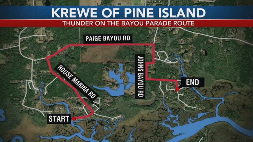 Mystic Krewe of Pine Island’s “Thunder on the Bayou” Parade 2025