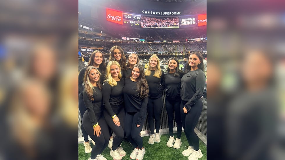 218211 MGCCC Perkettes perform during Saints halftime show