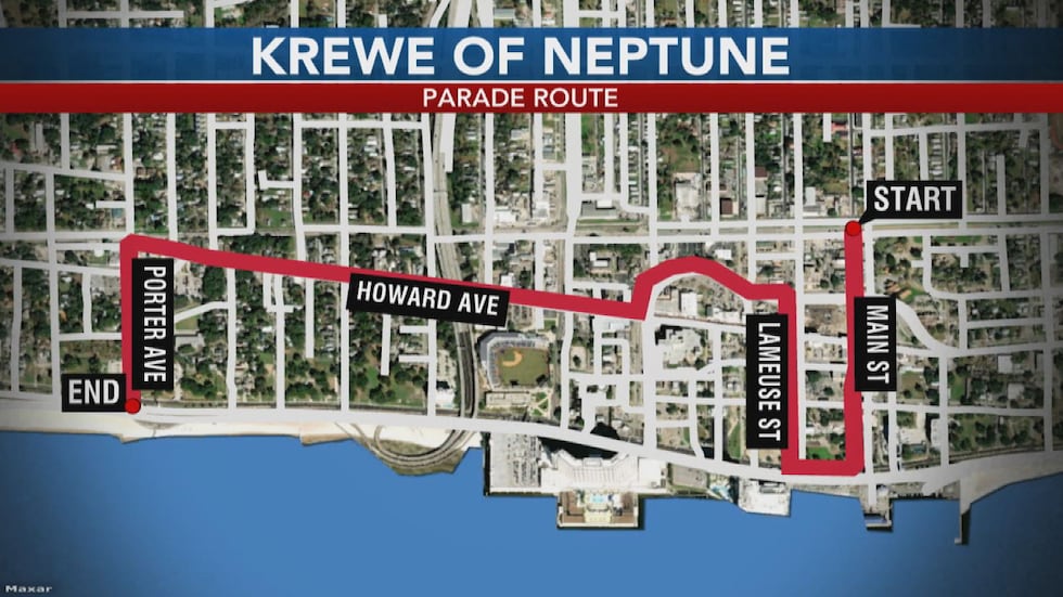 Krewe of Neptune Night Parade 2025