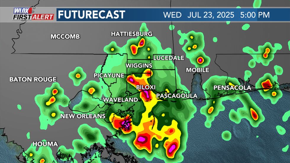La humedad tropical, combinada con la calefacción diurna, puede ayudar a que las tormentas de la tarde se desarrollen en ...