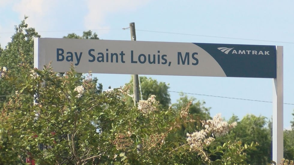 The Amtrak in Bay St. Louis.