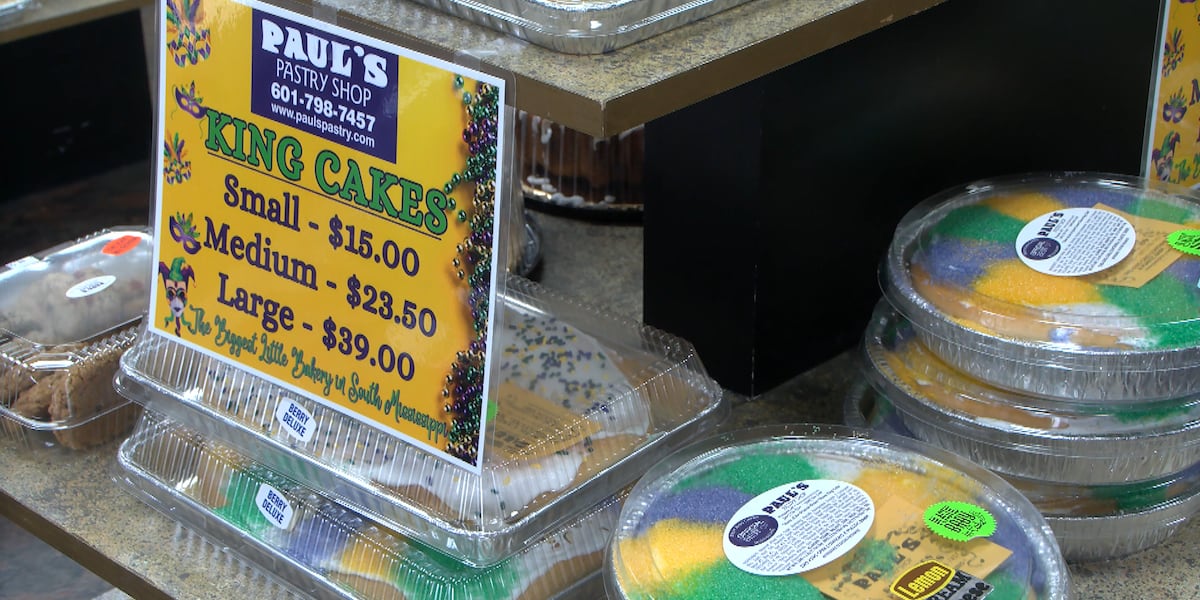 King Cake sales begin at Picayune pastry shop