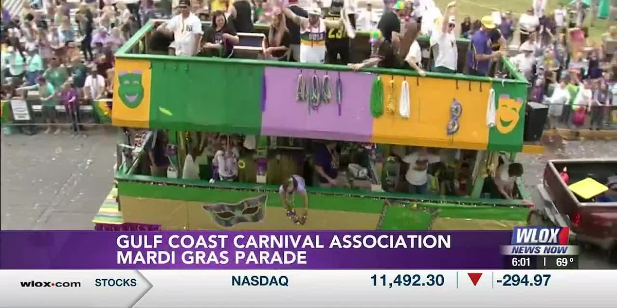 Float Rider Mardi Gras is a family affair for many float riders in GCCA parade