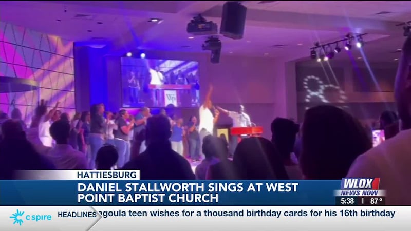 Daniel Stallworth, a top 7 finalist for American Idol and a Moss Point native returned to his...