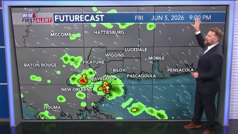 Download the WLOX First Alert Weather app to stay up to date with the latest forecast.