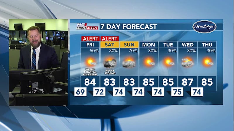 A weak low pressure system will track north into Louisiana from the Gulf this weekend,...