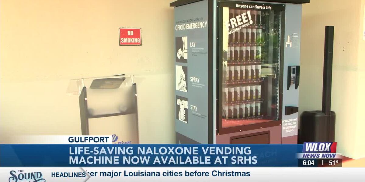 Life-saving naloxone vending machine now available at Singing River ...