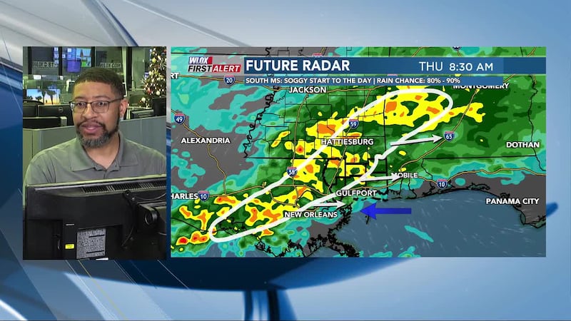 Senior Meteorologist Wesley Williams says to plan on a soggy start to the day, with more...